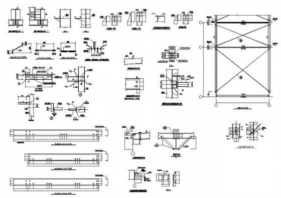单层钢结构厂房建筑结构CAD施工图纸（独立基础） - 1