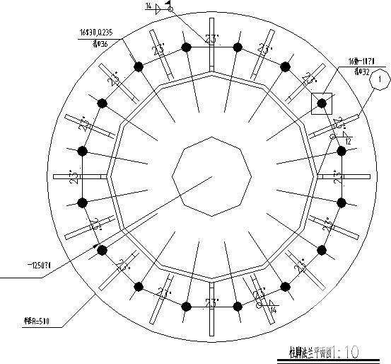 双立柱型LED显示屏钢结构CAD施工图纸 - 3