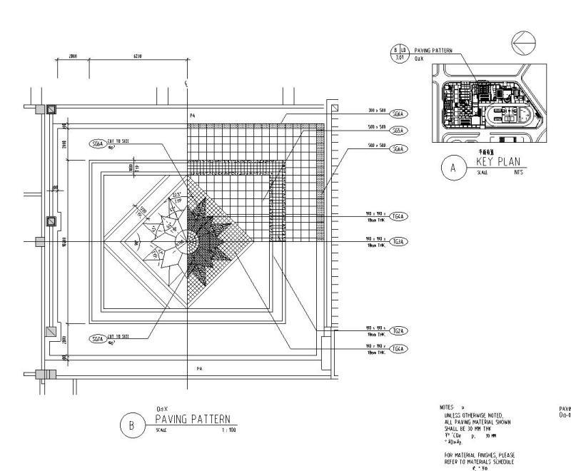 新亚洲风格花园附属学校景观案例CAD施工图纸（总）(水景设计) - 5