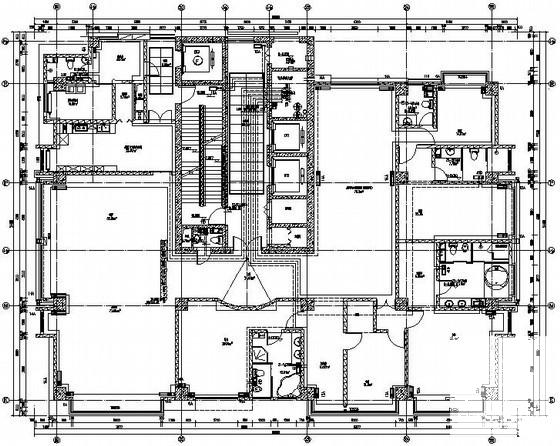 25层商业综合楼采暖除尘CAD施工图纸 - 1