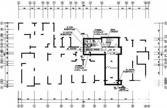 地上17层住宅楼采暖通风CAD图纸（高49米）(建筑面积) - 2