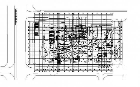55层商业大楼广场消防炮灭火系统CAD施工图纸（283,648平米） - 1