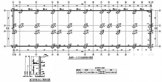 6层框架办公楼结构设计方案CAD图纸（筏形基础） - 1