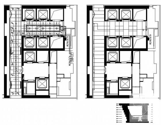 电视台文化中心电梯厅强电CAD施工图纸 - 2