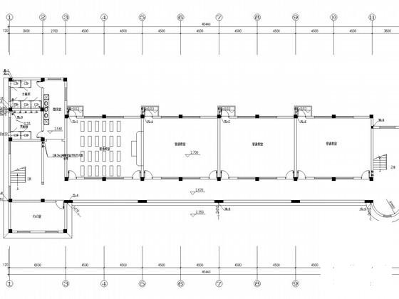 4层教学楼改造工程给排水消防CAD施工图纸 - 1