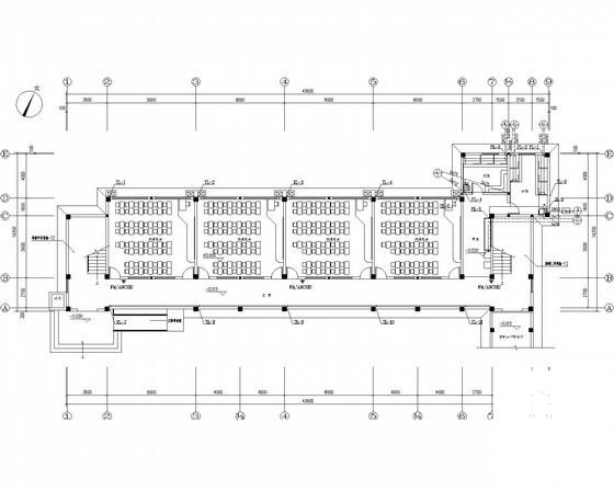 4层教学楼给排水消防CAD施工图纸 - 1