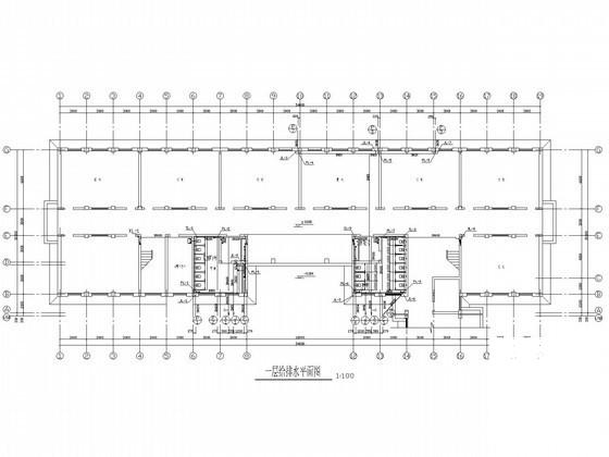 4层小学教学楼建筑给排水设计CAD施工图纸 - 1