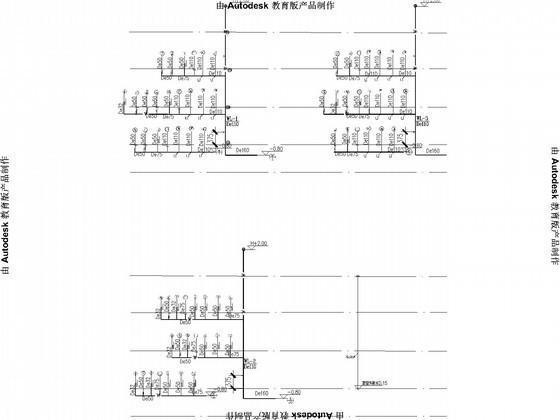 小型教学楼给排水设计CAD施工图纸（雨水系统） - 3