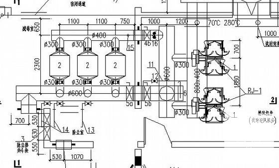 中学教学楼空调通风及人防系统通风设计CAD施工图纸 - 3