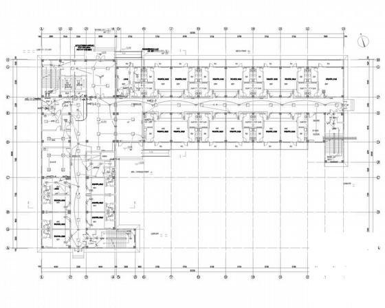 [7层精神病医院强弱电CAD施工图纸（门诊住院综合楼15年最新设计） - 1