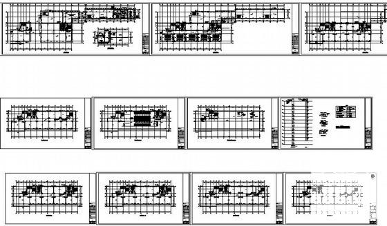 12层教学楼行政楼通风排烟设计CAD施工图纸(正压送风系统) - 4