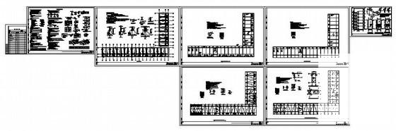 6层砌体结构宿舍结构设计CAD施工图纸（7度抗震） - 1