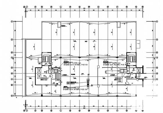 两层学校宿舍楼通风排烟设计CAD图纸 - 2