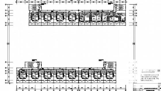 6层职工宿舍楼空调设计CAD施工图纸 - 1