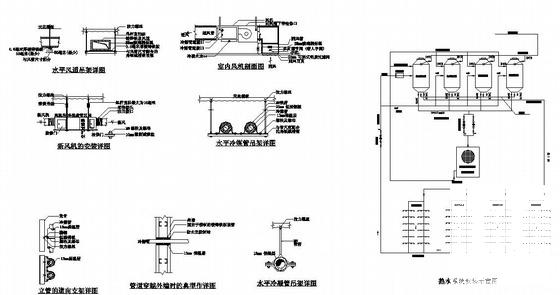 6层职工宿舍楼空调设计CAD施工图纸 - 3