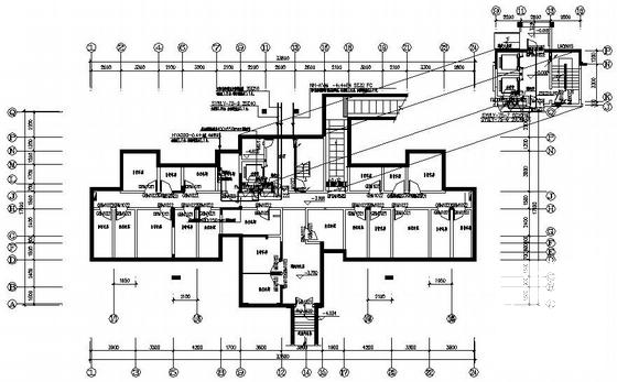 上17层住宅楼电气CAD施工图纸（车库）(框架剪力墙结构) - 2