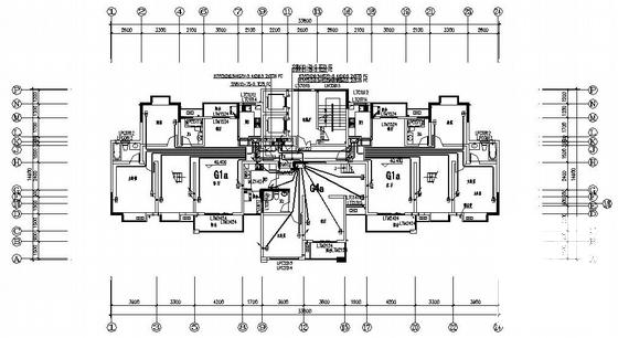 上17层住宅楼电气CAD施工图纸（车库）(框架剪力墙结构) - 3