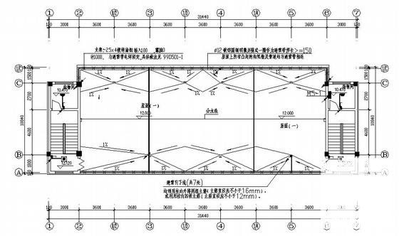 小学4层框架结构学生宿舍楼强电CAD施工图纸(防雷接地系统) - 4