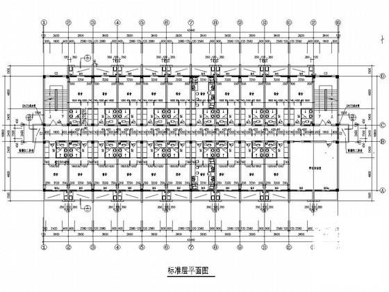 5层框架结构中学宿舍楼毕业论文（建筑图纸） - 2