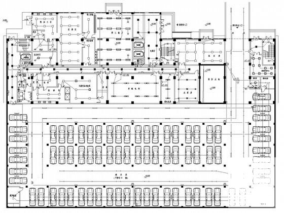 7层医院门诊住院综合楼强弱电CAD施工图纸(火灾自动报警) - 1