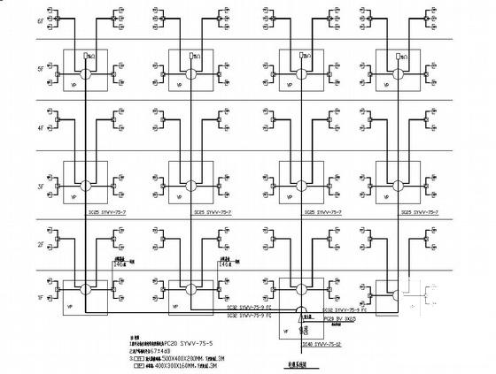 大厦电气强弱电CAD施工图纸（接地方式：TN-C-S） - 1