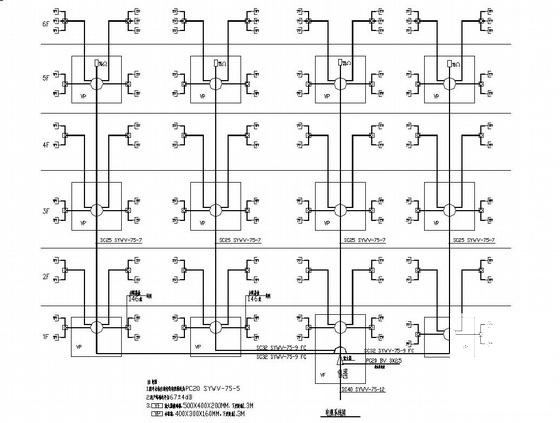 大厦电气强弱电CAD施工图纸（接地方式：TN-C-S） - 1