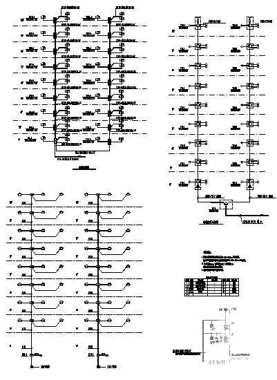 上10层商住楼电气CAD施工图纸（二级负荷） - 4