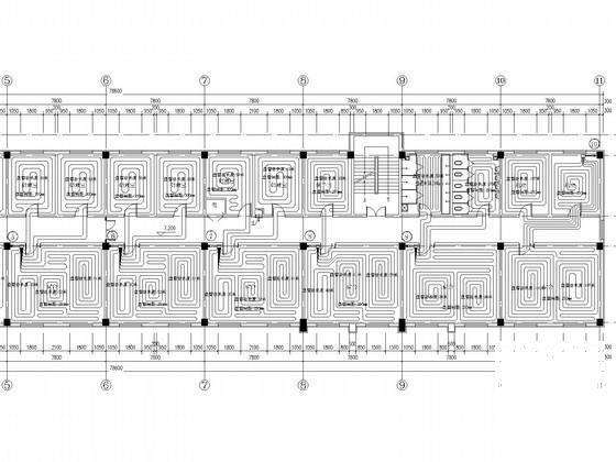 4层宿舍楼水暖设计CAD施工图纸 - 2