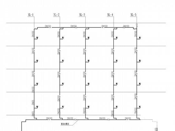 4层宿舍楼水暖设计CAD施工图纸 - 4