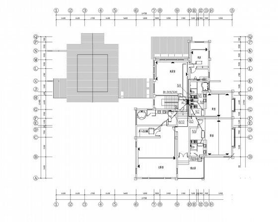 上两层别墅强弱电CAD施工图纸（照明节能设计） - 2