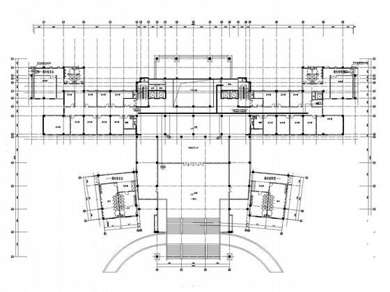 16层办公楼弱电监控系统CAD施工图纸(地下室平面图) - 2