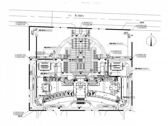 16层办公大楼弱电智能化监控系统CAD施工图纸(地下室平面图) - 1