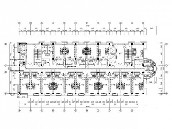 12层办公大厦弱电智能CAD施工图纸（方案弱电清单）(综合布线系统) - 1