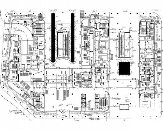 7层办公综合楼空调通风系统设计CAD施工图纸（商铺咖啡厅） - 1