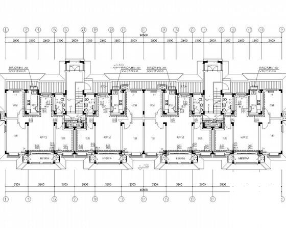 6层居住区办公建筑采暖系统设计CAD施工图纸 - 1