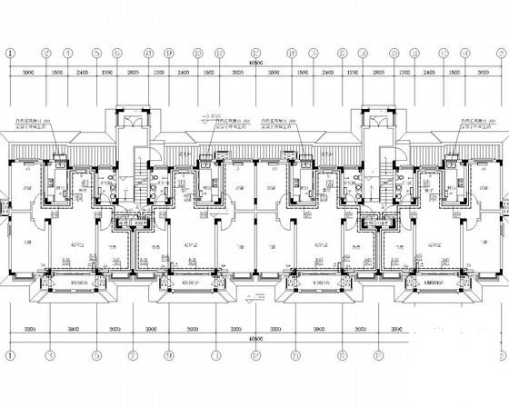 6层居住区办公建筑采暖系统设计CAD施工图纸 - 1