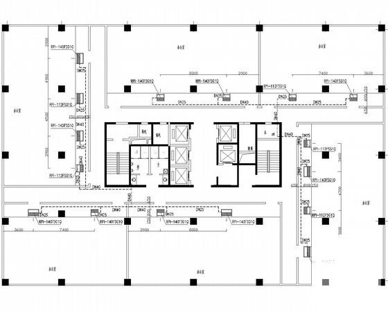 高层办公建筑空调通风系统设计CAD施工图纸（甲级院设计） - 2