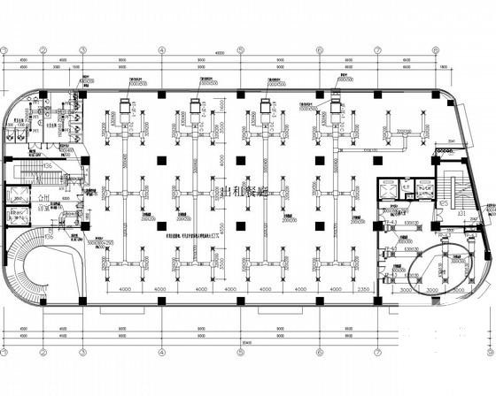 13层公共民用办公建筑通风空调及防排烟系统设计CAD施工图纸（制冷机房工艺通风） - 1