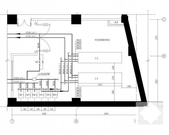 13层公共民用办公建筑通风空调及防排烟系统设计CAD施工图纸（制冷机房工艺通风） - 4