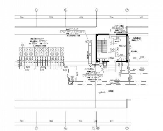 小高层办公综合楼通风空调排烟系统设计CAD施工图纸（热泵机组风管配电） - 3