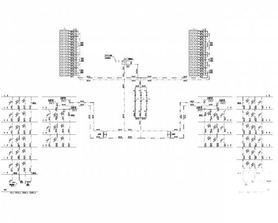 小高层办公综合楼通风空调排烟系统设计CAD施工图纸（热泵机组风管配电） - 5
