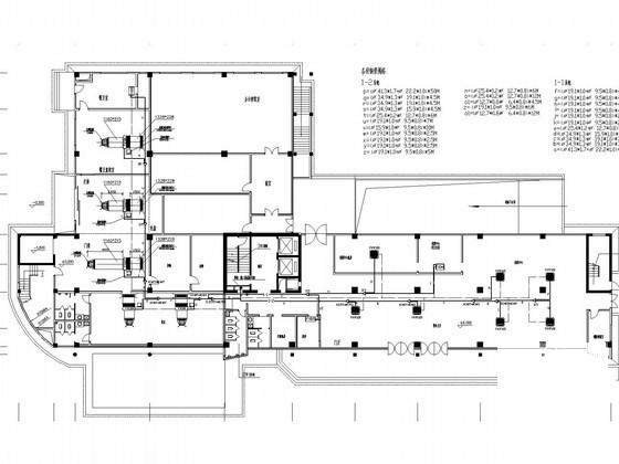 小高层办公大厦空调通风防排烟系统设计CAD施工图纸 - 3