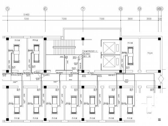 高层行政办公大楼空调系统设计竣工图纸（直蒸变频多联机系统）(学术报告厅) - 1