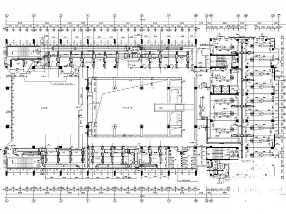 综合办公建筑空调通风排烟系统初步设计图纸（机房）(水冷式冷水机组) - 1