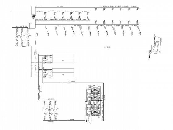 综合办公建筑空调通风排烟系统初步设计图纸（机房）(水冷式冷水机组) - 4