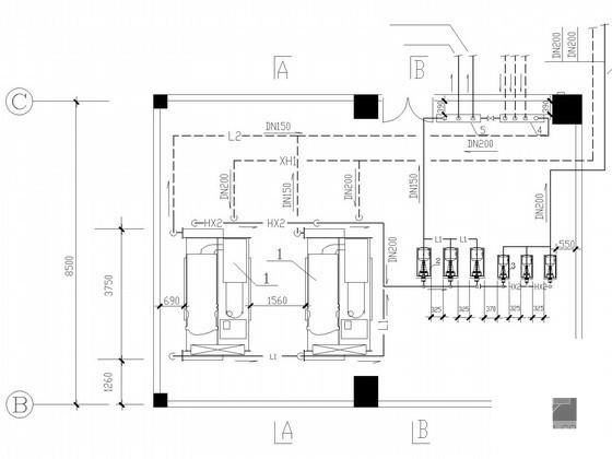 消防办公大楼通风空调系统设计CAD施工图纸 - 3