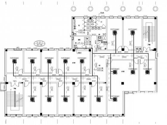 行政办公建筑空调及通风系统设计CAD施工图纸（变冷媒流量空调系统）(全热交换器) - 2