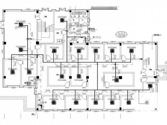 行政办公建筑空调及通风系统设计CAD施工图纸（变冷媒流量空调系统）(全热交换器) - 4