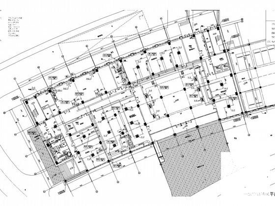 8层公共办公建筑空调通风及防排烟系统设计CAD施工图纸（风冷热泵机组） - 1