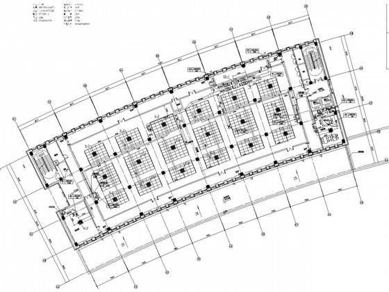 8层公共办公建筑空调通风及防排烟系统设计CAD施工图纸（风冷热泵机组） - 4